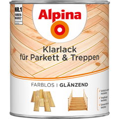 ALPINA Klarlack für Parkett und Treppen