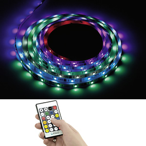 Moving RGB-LED-Band digital