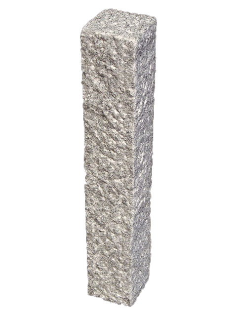 Granit Palisaden G341 S-Grey 50x12x12cm fein geschlagen