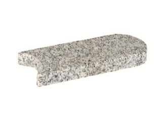Mähkante Granit hellgrau gefl. 25 x 10 x 3 cm