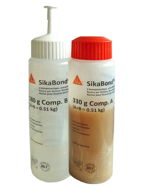 SikaBond-850 Repair 0,51kg SET 2-K Flaschen mit Wellenverbinder