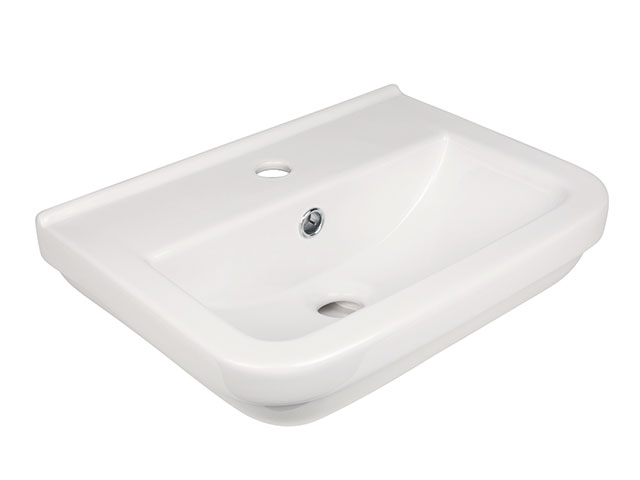 Handwaschbecken Quadra 45cm clean weiß