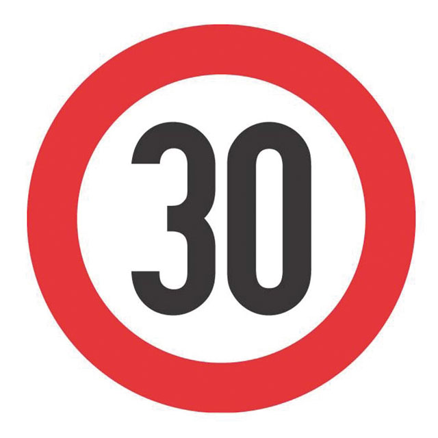 Haberkorn § 52/10a Geschwind. Beschr. 30km/h RS 480mm 1.5mm
