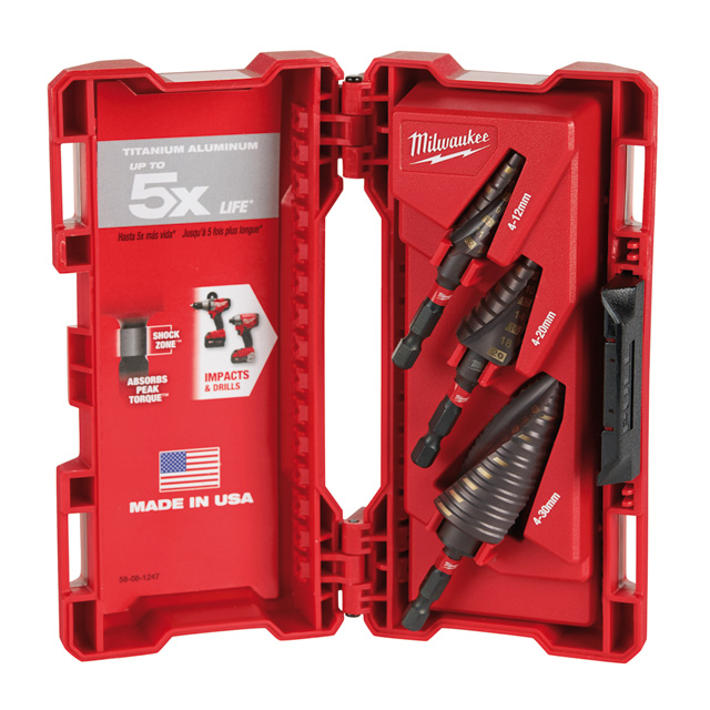 SHOCKWAVE™ schlagfestes Stufenbohrer Set (3-teilig)