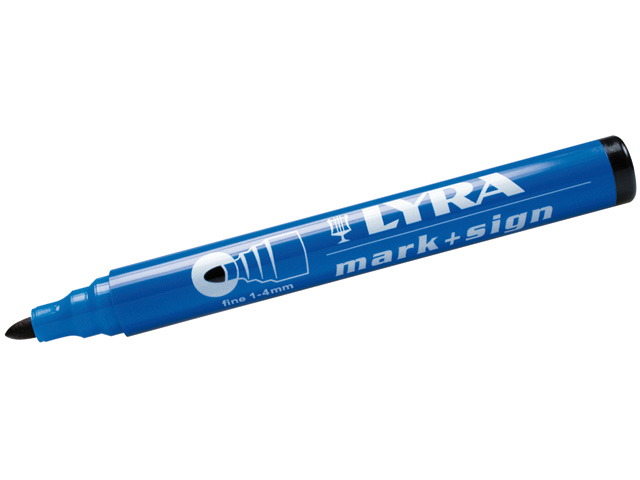 Lyra Permanent-Marker schwarz 1-4mm Strichbreite